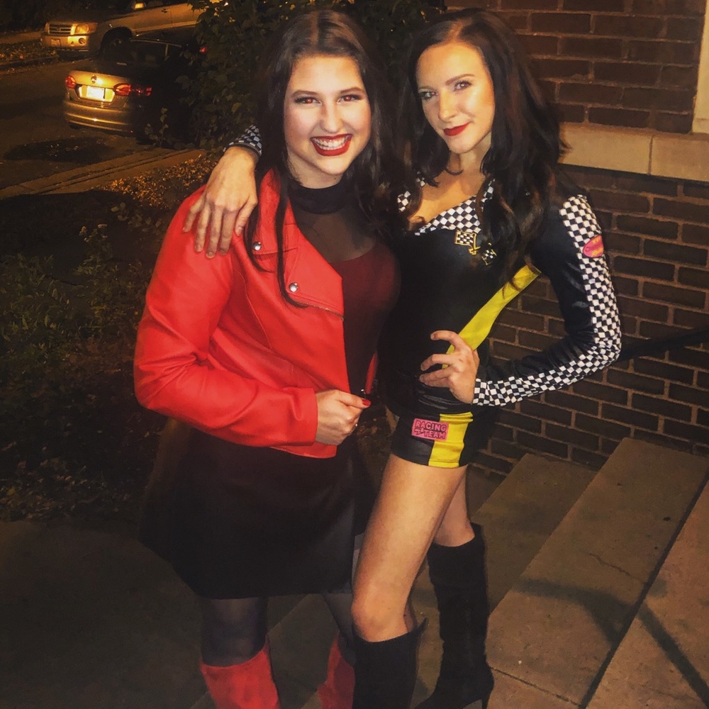 Super cute race car driver Halloween costume